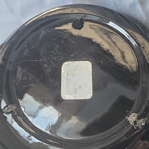 MCM black and red drip glaze vase - Picture 5 of 6